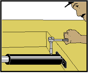 Drawing 

depicting 

man removing grease fitting