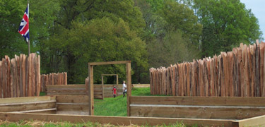 Kids playing in Stockade Fort