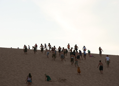 Climbing the Dunes at the Dune Climb