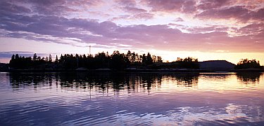 Sunrise over Saint Croix Island --Sara Grey