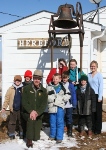 Minuteman Missile ranger with rural South Dakota school students