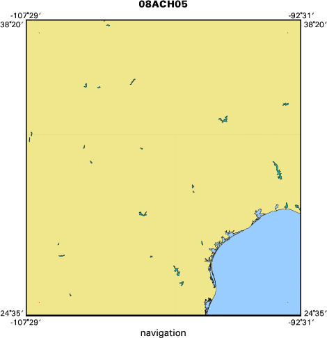 08ACH05 map of where navigation equipment operated