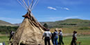 In June 2005, this buffalo hide tipi was put up for the first time in fifty years.