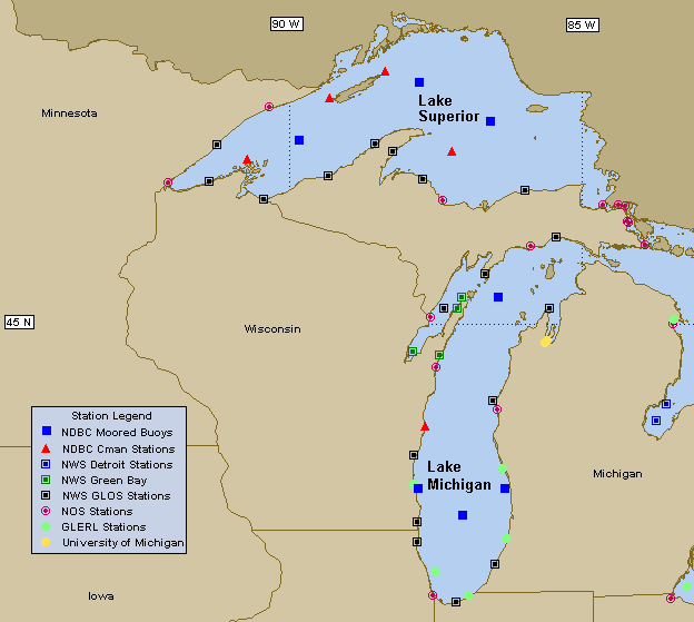 Western Great Lakes Map