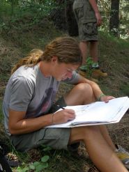 High school student learns about fire ecology