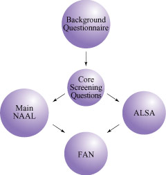 graphic showing NAAL administered