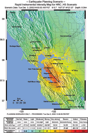 Scenario ShakeMap