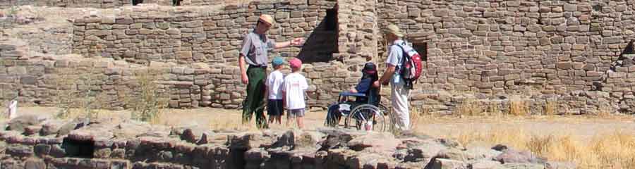 Read the ranger's directions to Aztec Ruins below