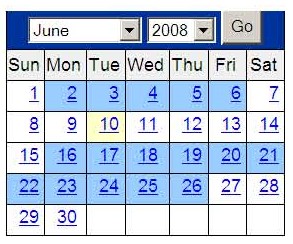 Picture of the OKOHS Training Calendar