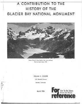 Cooper's History of Glacier Bay National Monument