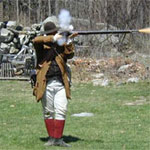 Ranger firing a musket