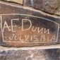 The Inscription Wall in the Trails Center showcases exact replicas of emigrant names found along the trails.