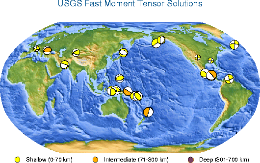 Click on an earthquake for more information