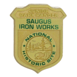 Gold colored Junior Ranger badge