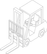 Counterbalanced Forklift Gas/LPG/Diesel Pneumatic Tire