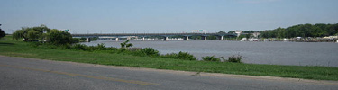 a view from the banks of the Anacostia River