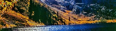 Fall scene around Sierra lake