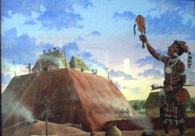 Painting of Great Temple Mound