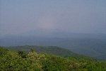 Haze obscured scenic view of Great Smoky Mountains National Park