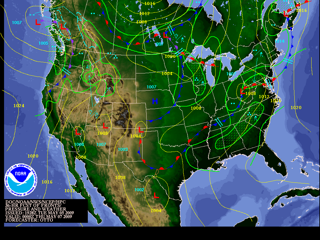 36 Hour SFC
            Forecast