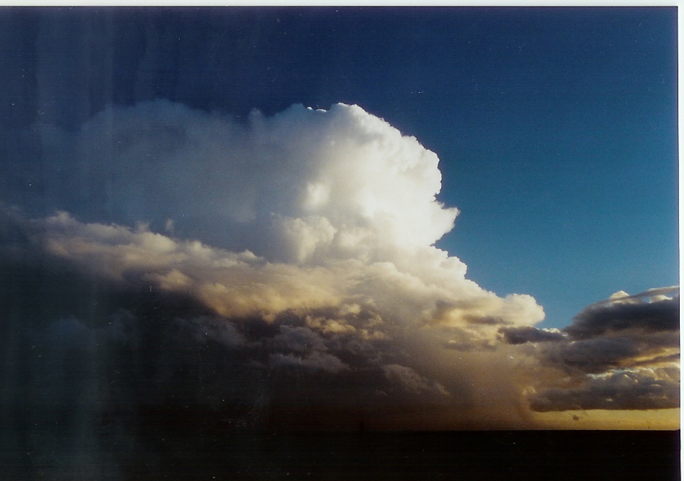 Lemoore Supercell Thunderstorm from a distance, November 22, 1996