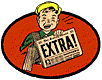 Newspaper boy graphic