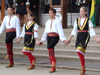 Children in the Macedonian town of Vasilevo celebrate the installation of new energy efficient windows