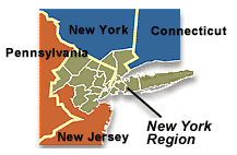 New York Region map