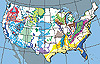  [Map: Principal U.S. aquifers