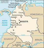 Map of Colombia