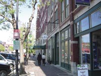 Smooth, flat surfaces promote walkability and prevent falls. Photo of Old Town Wichita, Kan., courtesy of Carlton Eley.