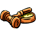 Gavel and sound block