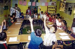 Photo of the  school in Guatemala after renovation.