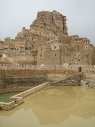 The renovated Jadaan Cistern is built of natural stone that protects the water supply.