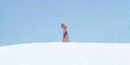 Photo of hiker on the dunes