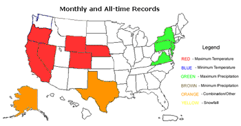 June Station or State Monthly Records 