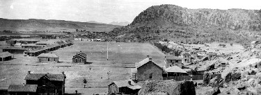 Historic photo of Fort Davis taken in 1886.