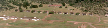 Aerial view of Fort Davis National Historic Site.