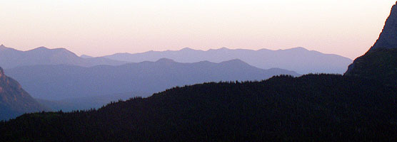 sunset in the backcountry