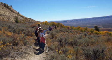 hiking Fossil Lake Trail