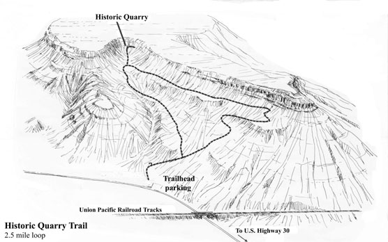 map of Historic Quarry Trail