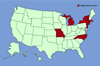Click for distribution map of European fly honeysuckle.