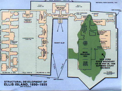 Ellis Island Map