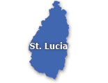 Map of St. Lucia