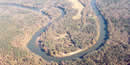 Aerial View of the Horseshoe Bend of the Tallapoosa