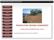 Screenshot of first page of “Eradicating Orange Hawkweed” case study.