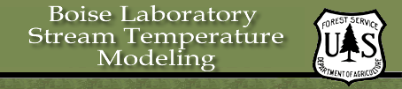 USFS RMRS Boise Lab Stream Temperature Modeling