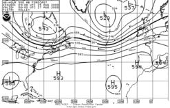 Latest 48 hour Atlantic 500 mb forecast--High Seas