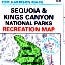 Trail map of Sequoia and Kings Canyon National Parks