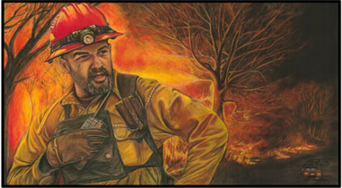 Working with Fire Illustration